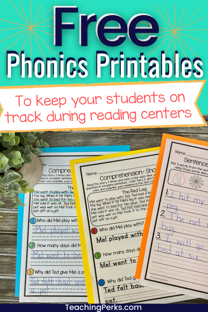 Phonics Printables - Free, Fun & Fast to Prepare!