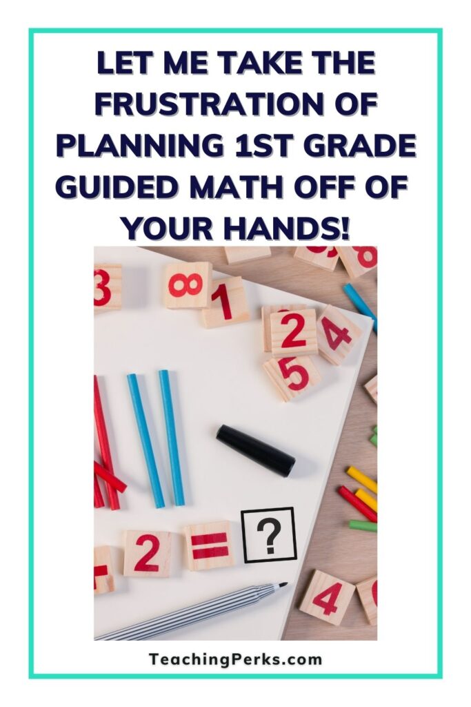 Guided math year long bundle for 1st grade