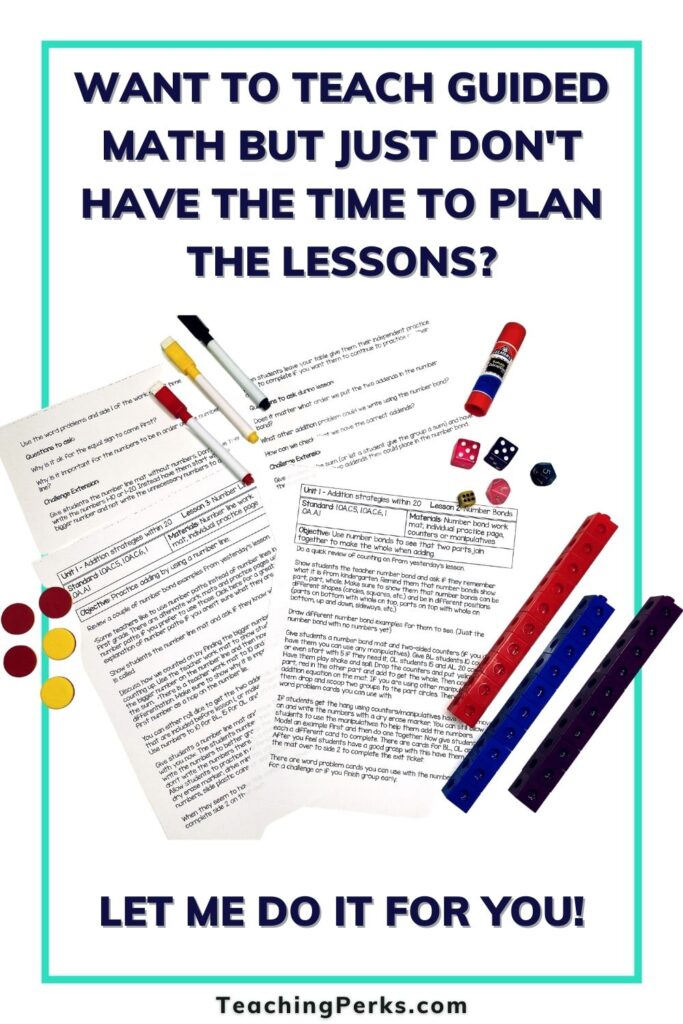 guided math small group lesson plan