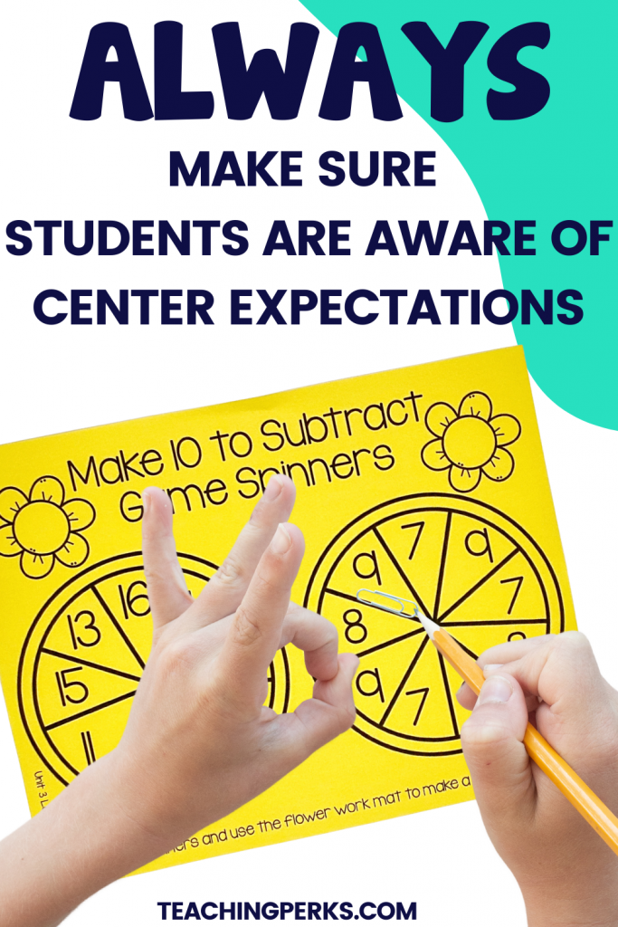 guided math center expectations 