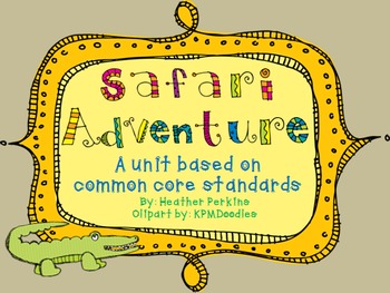 Safari adventure that aligns to 2nd grade common core math and ELA standards.