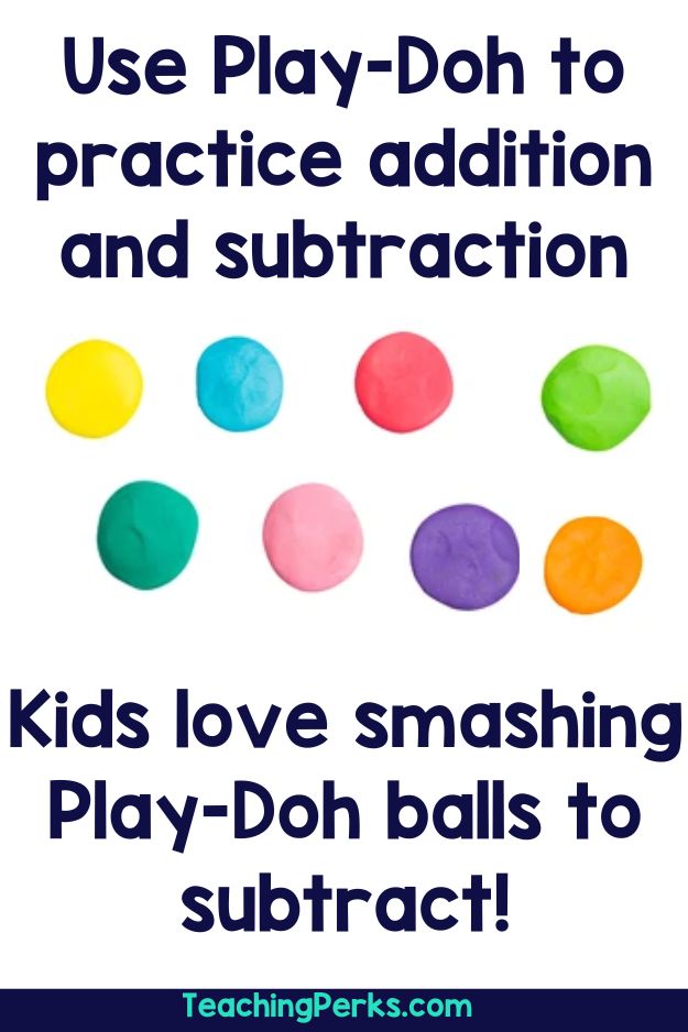 Use play-doh to make your small group math fun!