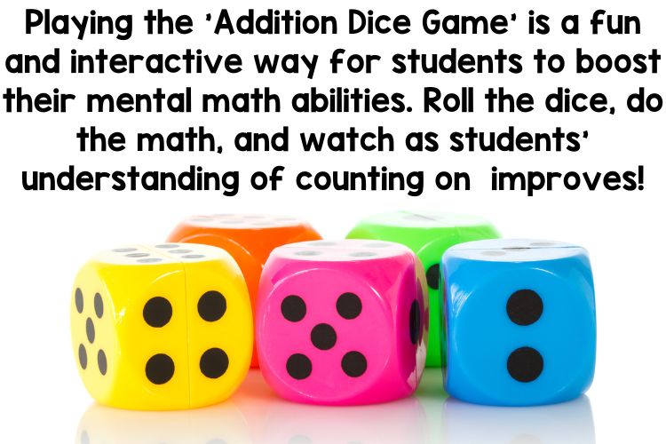 Get ready to flex your mental math muscles with the 'Addition Dice Game'! This fun and engaging game is a great way for students to practice their Mental Math Strategies for Addition and reinforce their understanding of number sequences. Roll the dice and let the learning begin!