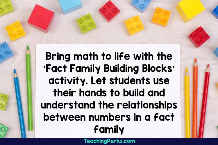 Unlock the power of mental math with the 'Fact Family Building Blocks' activity! Strengthen your students' understanding of addition and subtraction while exploring the relationships between numbers.